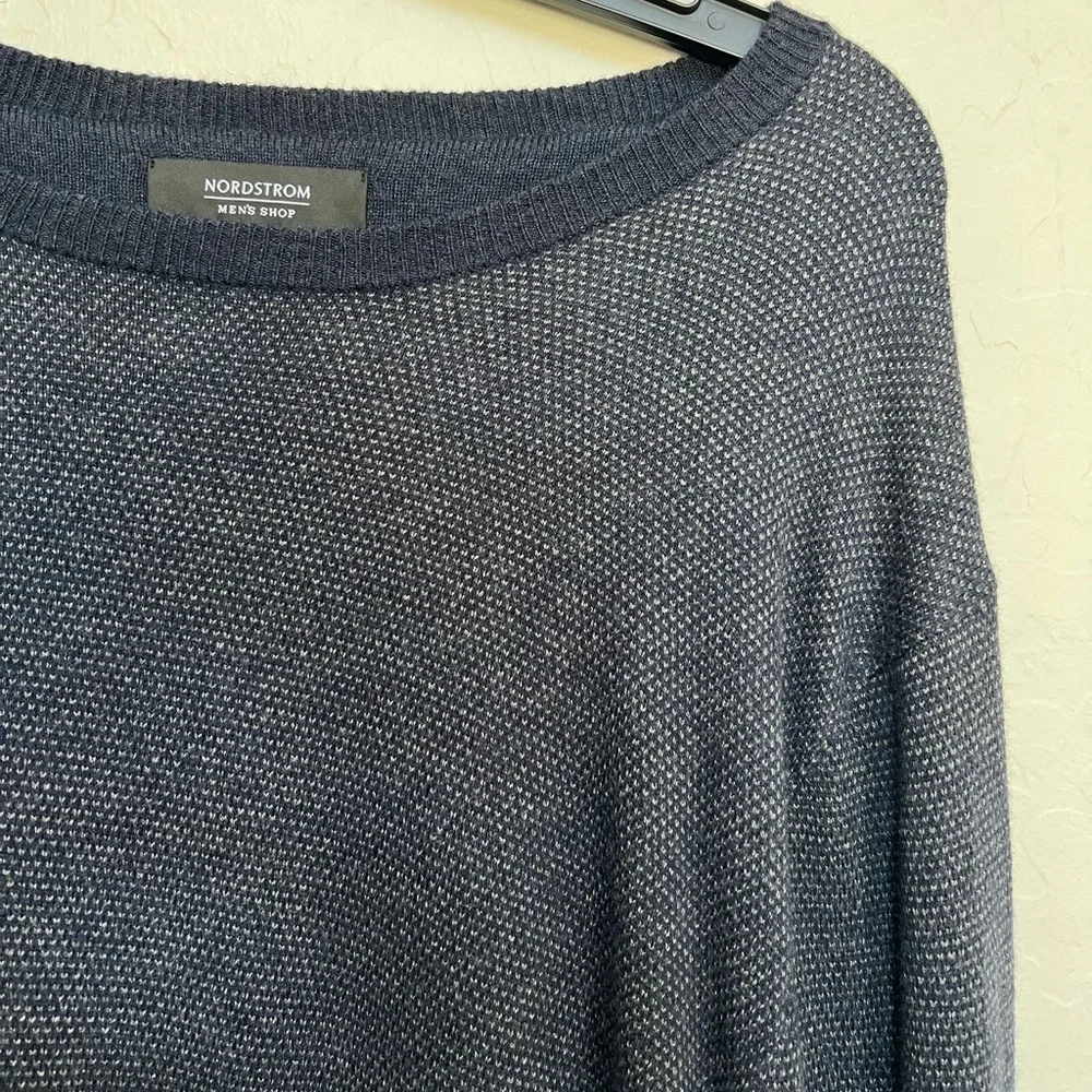 NORDSTROM Bird's Eye Crewneck Sweater